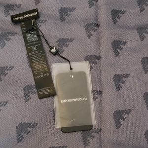 Stone blue Emporio Armani scarf